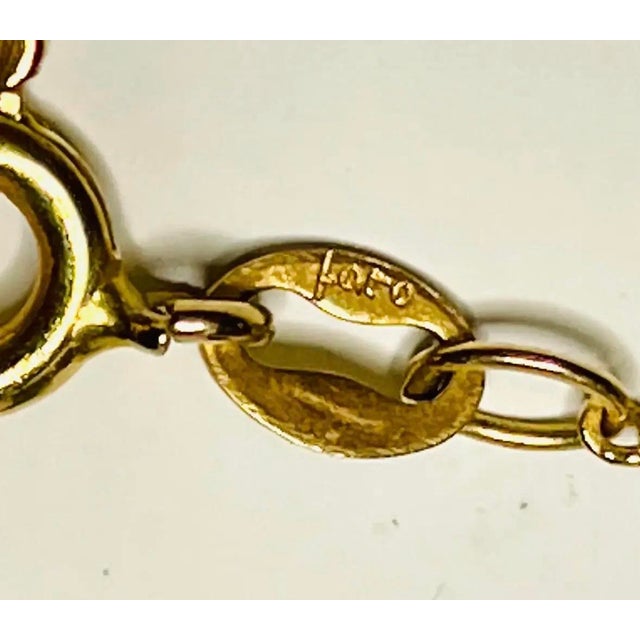 Italian Vintage Italian 14k Yellow Gold Multigemstone Bracelet by Foro For Sale - Image 3 of 4