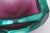 Mid-Century Modern Vintage Murano Faceted Paddled Glass Bowl Emerald Green and Purple, 1960's For Sale - Image 3 of 11