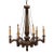 Carved and Painted Chandelier For Sale