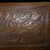 Large Hand-Carved Wooden Treasure Chest With Brass Hardware & Dragon Motif For Sale - Image 4 of 9