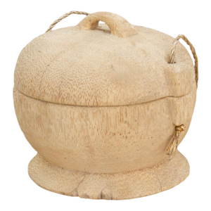 Bleached Wood Antique Food Basket