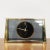 Black Vintage Brass and Glass Mantle Clock from Seiko, 1960s For Sale - Image 8 of 9