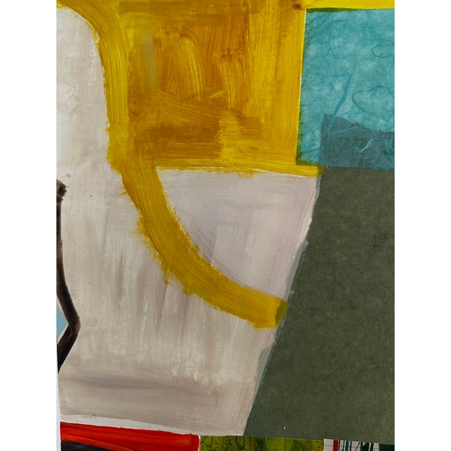 Wood Framed Original Contemporary Abstract Mixed Media Art by Michael Sanchez For Sale - Image 7 of 7