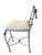 REVISED. A fabulous pair of rope &tassel twist heavy gauge iron bar or counter stools. Overall height 39”. Seat height 26”...