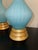 Mid-Century Modern 1950s Murano Empoli Blue Table Lamps For Sale - Image 3 of 5