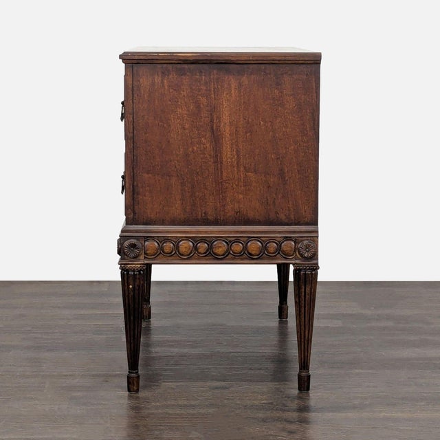 2000 - 2009 Ff Fine Furniture Two Drawer Nightstand For Sale - Image 5 of 13