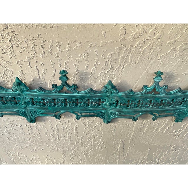 Funky Exquisite Antique Bronze Architectural Wall Hanging For Sale - Image 16 of 18