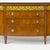 19th Century George III Style Painted Satinwood Demi-Lune Commode/Credenzas For Sale In New York - Image 6 of 11