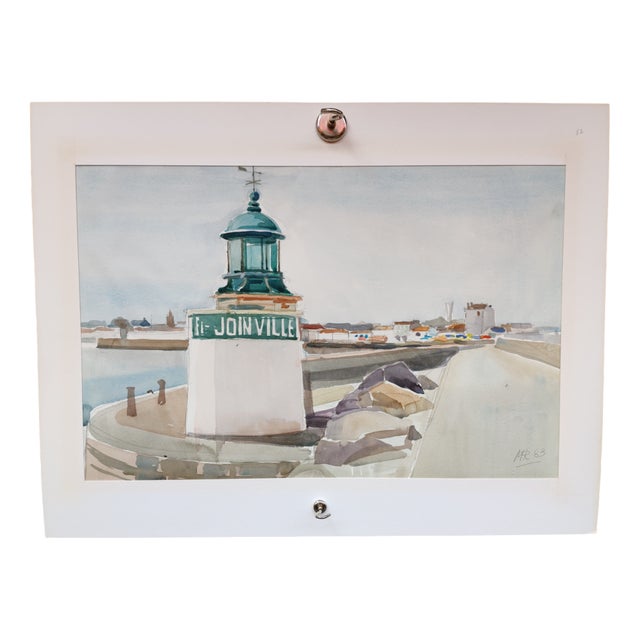 Michel Roubille, L'île d'Yeu, 1983, Watercolor For Sale