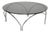 Vintage Space Age Coffee Table in Smoked Glass and Chrome, 1970s For Sale