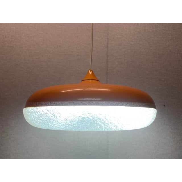 Orange Siform UFO Pendant from Siemens, 1960s For Sale - Image 16 of 18