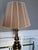 Stiffel Vintage Stiffel Hollywood Regency Solid Brass Table Lamps w/ Shade – a Pair For Sale - Image 4 of 12