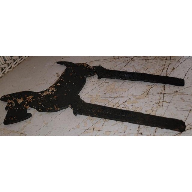 Folk Art 1927 Pennsylvania Stamped Cast Iron Scottie Dog For Sale - Image 3 of 5