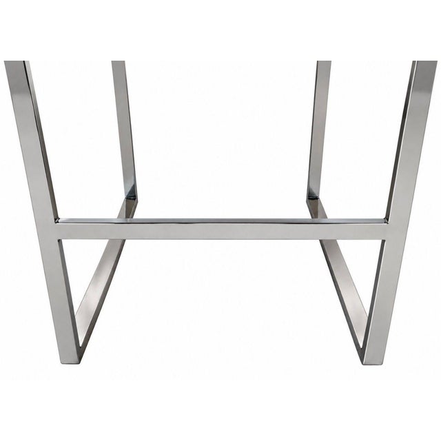 Textile Pair Milo Baughman Velvet and Chrome Bar Stools, 1970 For Sale - Image 7 of 7