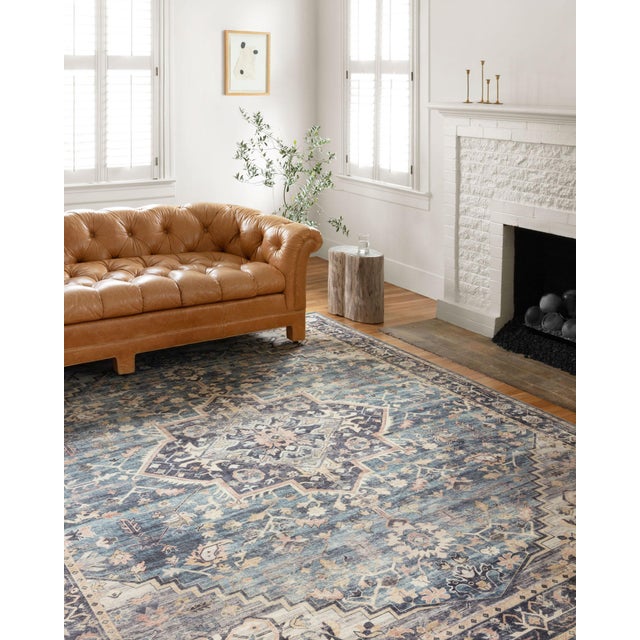 Loloi Rugs Hathaway Navy Blue/Multi 5'-0" x 7'-6" Area Rug For Sale In Dallas - Image 6 of 7