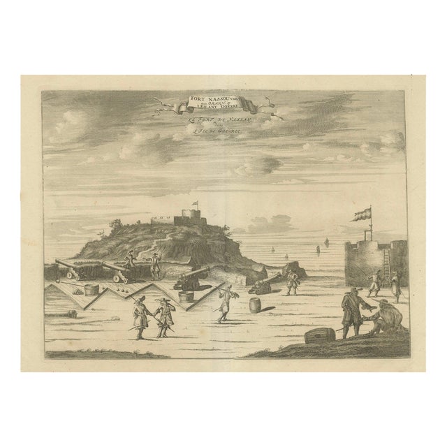 Fort Nassau on the Island of Goree, 1800s, Paper For Sale