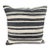 Turkish Hemp Pillow Cushion Natural Beige Black Cushion Cover 20"x20" For Sale