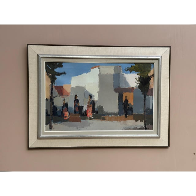 Stig Wernheden, Southern City Scene, 1960s, Oil on Canvas, Framed For Sale - Image 11 of 18
