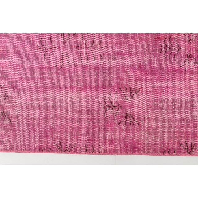 Turkish Home Living Pink Rug For Sale - Image 6 of 10
