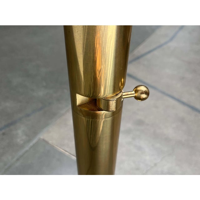 Vintage German Hollywood Regency Model Exe Floor Lamp in Brass by Florian Schulz, 1970s For Sale - Image 15 of 18