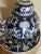 Dark Blue and White Ginger Jar and Plate Set Made in China - 2 Pieces For Sale In Detroit - Image 6 of 13