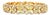 1.67 Carat Round Brilliant Cut White Diamond Yellow Diamond Gold Bracelet For Sale