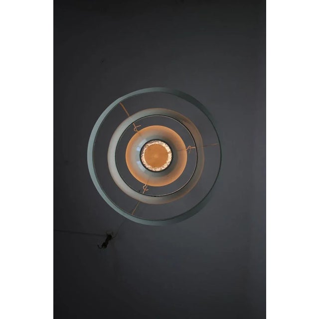 Metal Mid-Century Modern Industrial Danish Cascade Pendant Lamp For Sale - Image 7 of 16