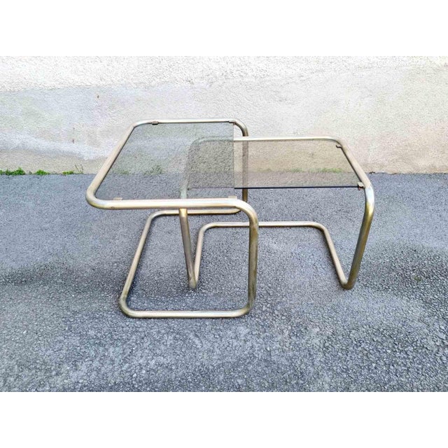 Italian Tubular Nesting Tables, 1950s, Set of 2 For Sale - Image 15 of 15