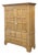 Antique 19th Century Irish Scrubbed Pine Linen Press Cabinet For Sale