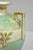 Antique Nippon Porcelain Hand Painted Windmill Scene Green Small Bolted Vase (B) For Sale - Image 11 of 15