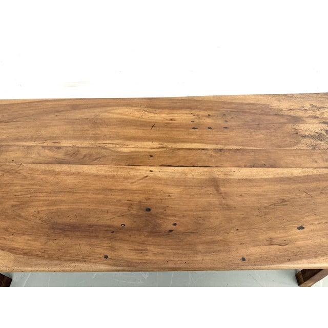 French Farmhouse Table in Walnut, 1920 For Sale - Image 17 of 18