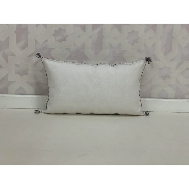 Textile White Handmade Cactus Silk Pillow Covers - a Pair For Sale - Image 7 of 12