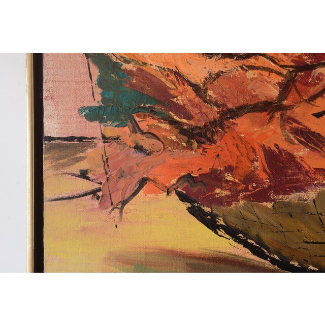 Mid Century Anna Peterson Flower Bowl Still Life Painting For Sale In San Francisco - Image 6 of 10