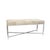 Pasargad Home Safari Cowhide Silver Bench With Steel Base For Sale In New York - Image 6 of 6