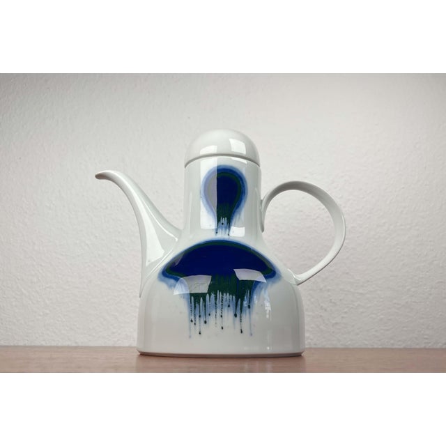 Fürstenberg Jug 677/3 Blue White Vintage German Ceramic Vase from Fürstenberg, 1970s, in Very Good conditions. Designed...
