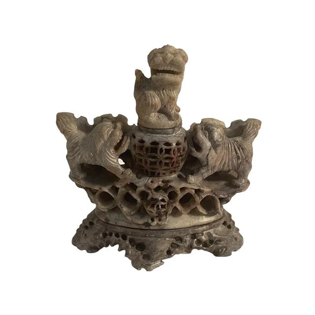 Stone Chinese Incense Burner, 19th Century For Sale - Image 7 of 7