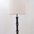 Mid-Century Modern Tripod Floor Lamp in Wrought Iron and Brass with Bamboo-Style Stem For Sale - Image 3 of 16