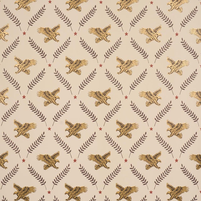 Sample - Schumacher Lolaire Wallcovering In Document For Sale In New York - Image 6 of 6