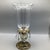 1970s Hurricane Candle Holder Brass Base and Crystal Bowl With Hanging Crystals For Sale - Image 5 of 12