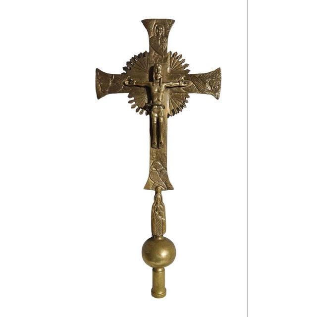 Large Processional or Altar Cross, 1880s For Sale - Image 13 of 14