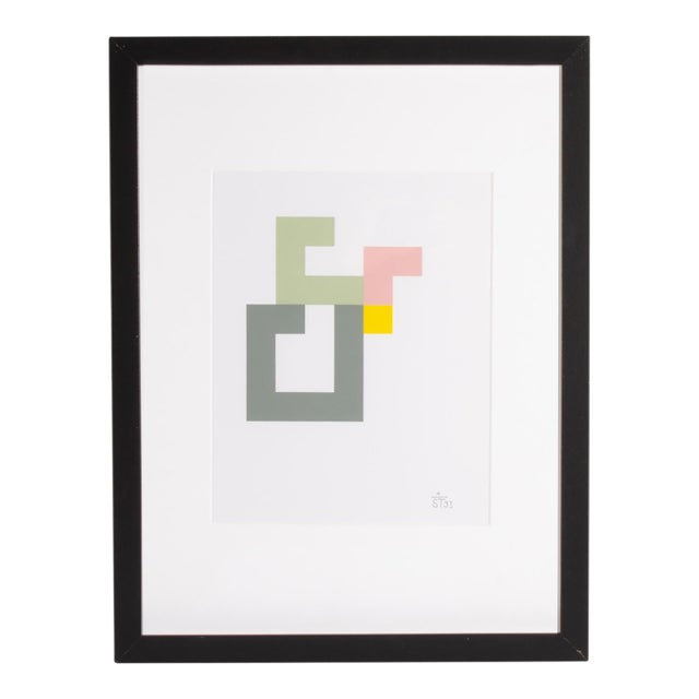 1995 “Konstruktion and Intuition” Serigraph Print by Anton Stankowski For Sale