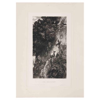After Arnold Böcklin, Der Anachoret, Etching, Early 20th Century For Sale