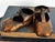 Vintage Pair Mid Century Modern Copper Plated Baby Shoes Nursery Decor For Sale - Image 11 of 14