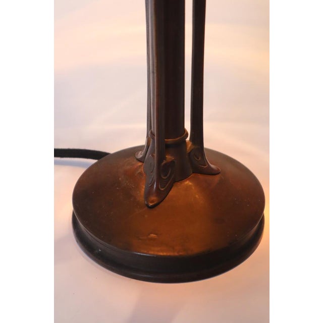 Art Nouveau Table Lamp in the Shape of Mushroom with Holly Plant For Sale - Image 14 of 17