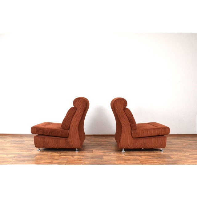 Vintage Italian Lounge Chairs, 1970s, Set of 2 For Sale - Image 4 of 18