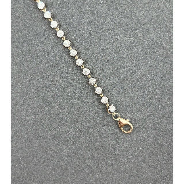 Early 21st Century 2.52 Ct Diamond by the Yard Tennis Bracelet For Sale - Image 5 of 8