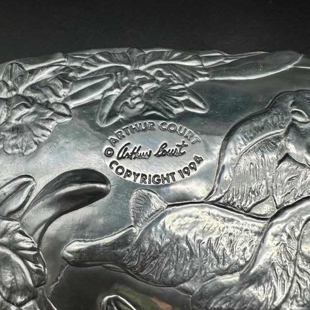 Vintage 1994 Arthur Court Easter Bunnies Oblong Platter For Sale In Houston - Image 6 of 6