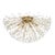 Hudson Valley Lighting Dunkirk 6 Light 30 Inch Aged Brass Semi Flush Ceiling Light For Sale