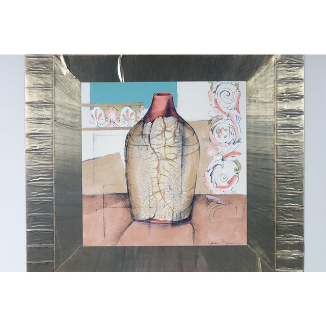 Still Life Large Print of an Original Mixed Media Piece Signed - 38” x 1” x 38” This stunning large-scale still life print...