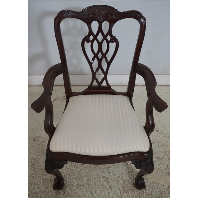 Age: Approx: 30 Years Old Details: Mahogany Ball & Claw Feet Fine Carved Details High Quality Construction Queen Anne Legs...